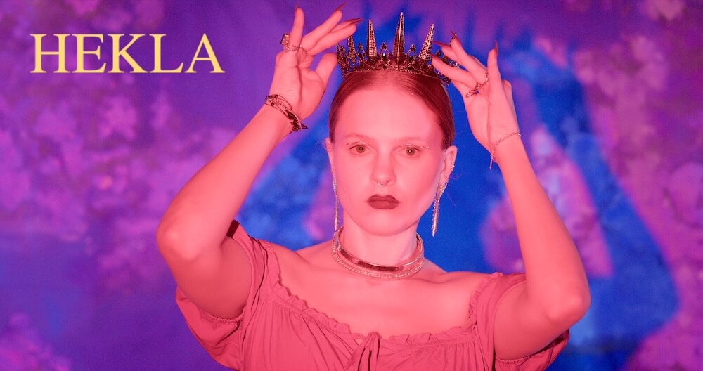 HEKLA (2026) banner featuring Elizabeth Stam in a still from the film